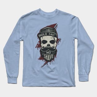 Bearded Skull Design Long Sleeve T-Shirt